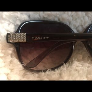 Versace women's sunglasses with crystal detailing